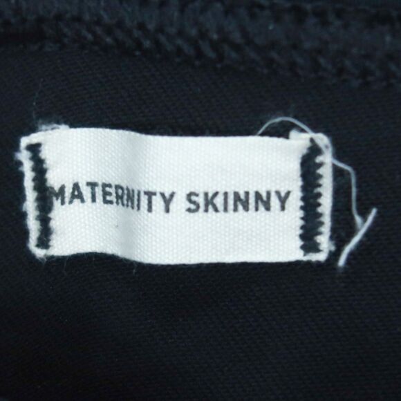 Madewell Jeans Womens Maternity Size 27 Black Skinny‎ Distressed Over-The-Belly - Picture 3 of 11